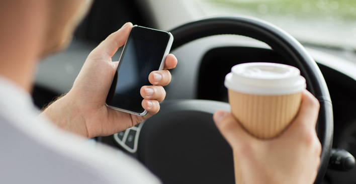 distracted driving accidents - multitasking myth